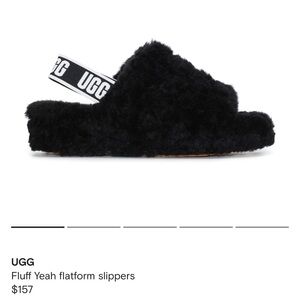 Size 8 Ugg fluff yeah slippers